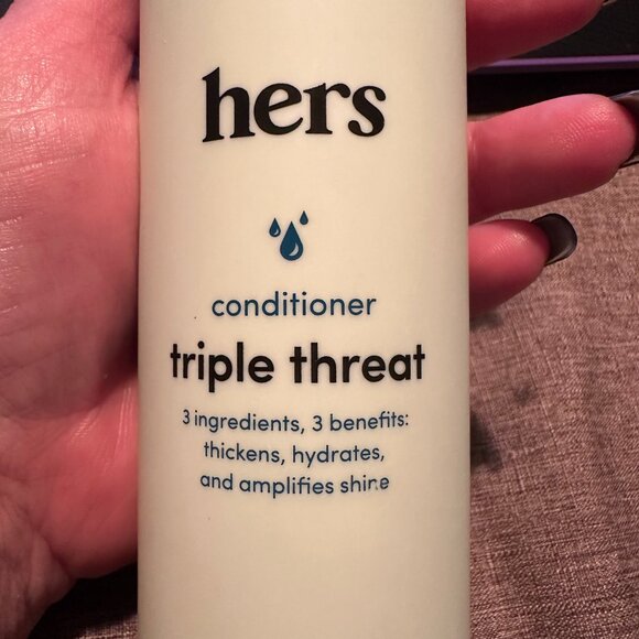 Hers Thickening Damaged Hair Repair Conditioner 6.4 fl oz Triple Threat Formula - Picture 3 of 7